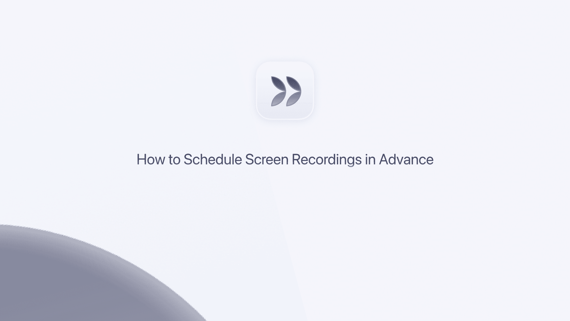 A scheduled recording timer counting down to capture